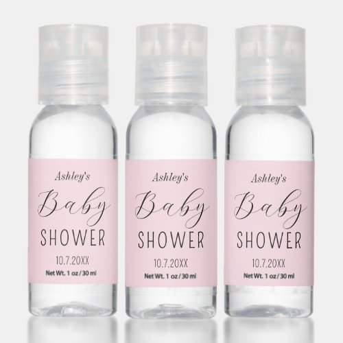 Baby Shower Pink Elegant  Hand Sanitizer