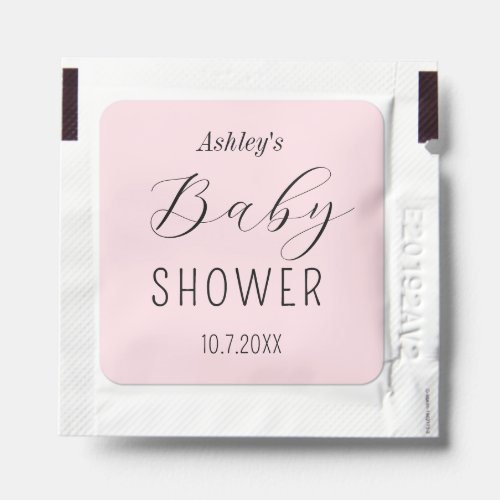 Baby Shower Pink Elegant  Hand Sanitizer Packet