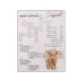 Baby Shower Pink Highland cow Game Crossword    Notepad