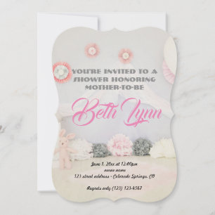 Baby Shower Pink Party Destiny's Destiny Invitation