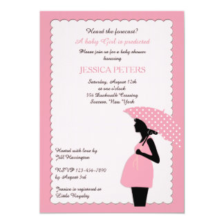 Pregnant Silhouette Invitations 9