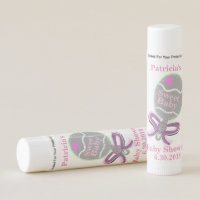 Baby Shower Pink Rattle Lip Balm