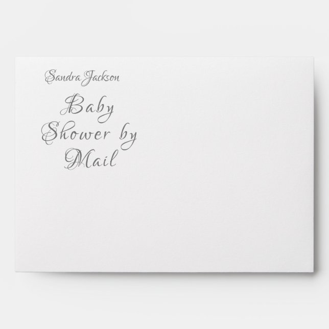 baby shower Pink Roses Pink Mama Bear and Cub Envelope (Front)