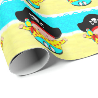 Baby Shower Pirate Gift Wrapping Paper