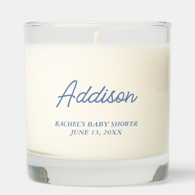 Baby Shower Place Setting Candle Favor (Front)