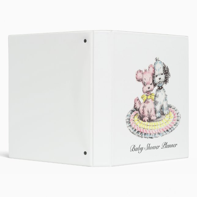 Baby Shower Planner 3 Ring Binder (Background)