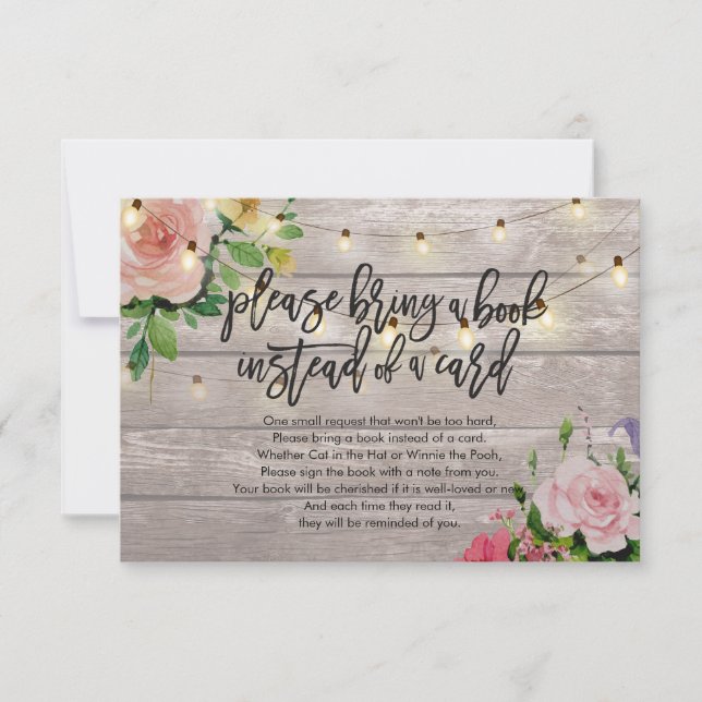 Baby Shower Please Bring a Book Instead of a Card (Front)