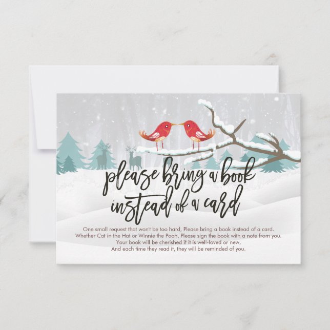 Baby Shower Please Bring a Book Instead of a Card (Front)