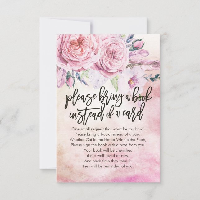 Baby Shower Please Bring a Book Instead of a Card (Front)