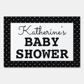 Baby Shower Polka Dots Yard Sign