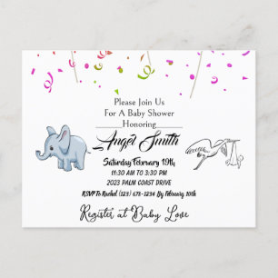 Baby Shower Postcard