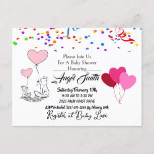 Baby Shower Postcard