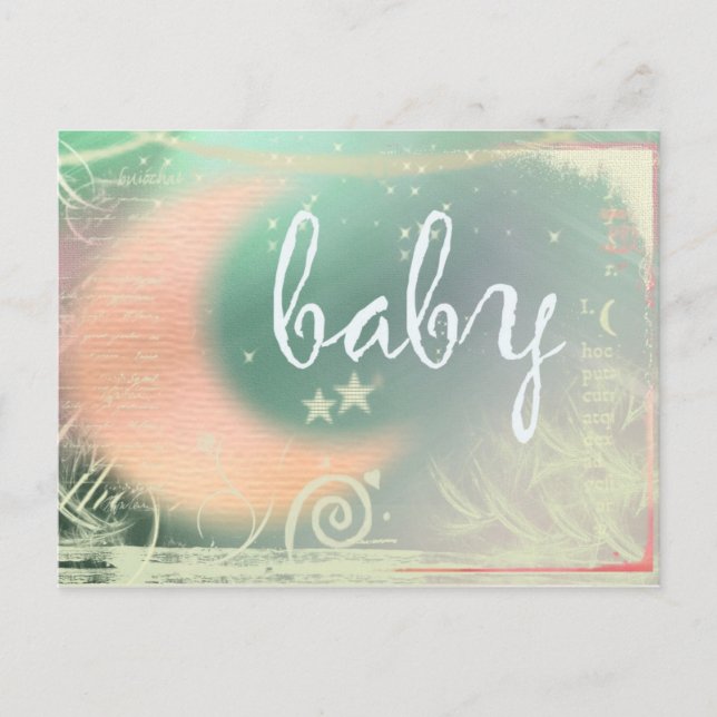 Baby Shower postcard invitation (Front)