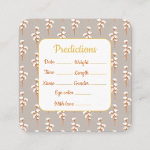 Baby Shower Prediction Card – Fun Guest Activity