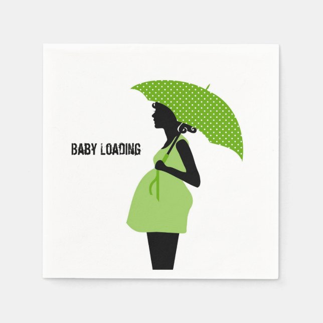  Baby Shower Pregnant  Napkins (Front)