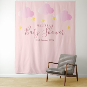 Baby Shower Pretty Pink Photo Booth Backdrop