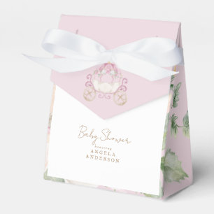 Baby Shower Princess Carriage Favor Boxes