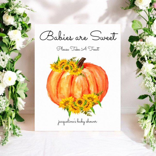 Baby Shower Pumpkin Babies are Sweet Poster (Creator Uploaded)