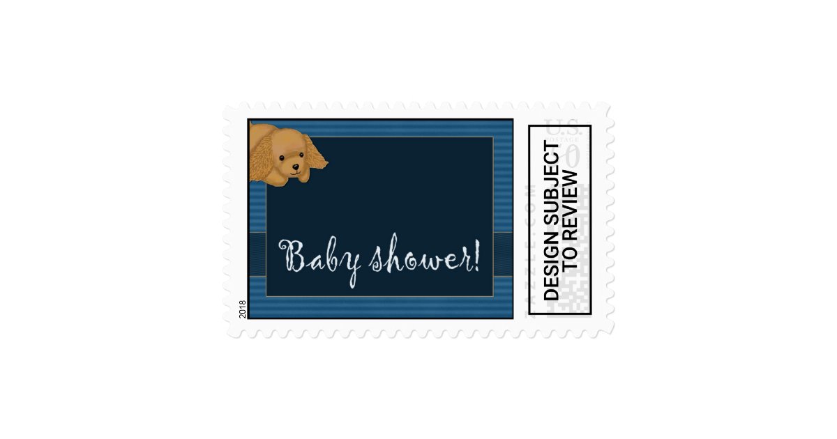 Baby Shower Puppy Dog Postage Stamps Zazzle Com Baby Shower Puppy Dog Postage Stamps