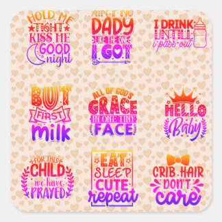 Baby Shower Quotes Vinyl Sticker