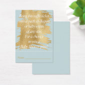 Baby Shower Raffle Ticket/Classic Blue/Gold (Desk)