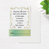 Baby Shower Raffle Ticket/Glittery Castle (Desk)