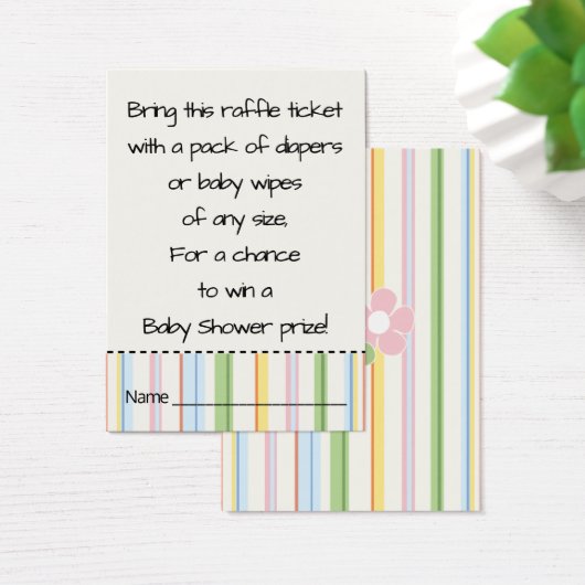 Baby Shower Raffle Ticket/Picnic Floral (Desk)