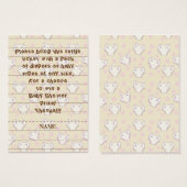 Baby Shower Raffle Ticket/Pink/Build A Library (Front & Back)