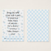 Baby Shower Raffle Ticket/Snips and Snails (Front & Back)