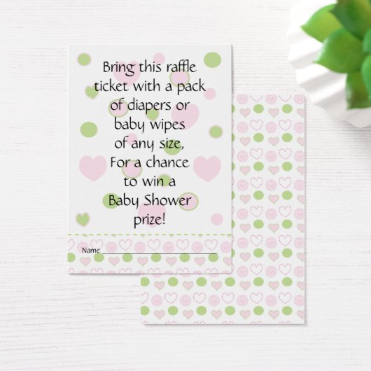 Baby Shower Raffle Ticket/Sugar and Spice (Desk)