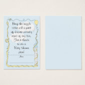 Baby Shower Raffle Ticket/Yellow/Blue Castle (Front & Back)