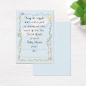 Baby Shower Raffle Ticket/Yellow/Blue Castle (Desk)