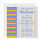 Baby Shower, Rainbow Stripes Pattern.