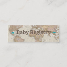 Baby Shower Registry Cards