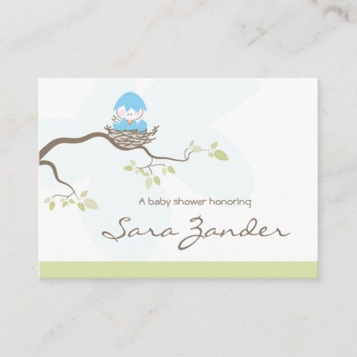 Customizable Baby Shower RSVP Card Business Card Templates