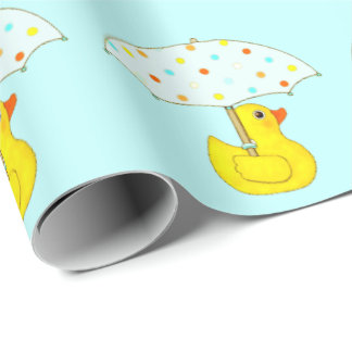 Baby Shower Rubber Duck Décor Wrapping Paper