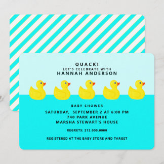Baby Shower Rubber Ducky Invitation