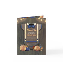 Baby Shower Rustic Fall Pumpkin Thank You