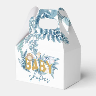 Baby Shower Safari Animals Exotic Personalized Favor Boxes