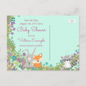 Baby Shower Save the Date Postcard (Back)