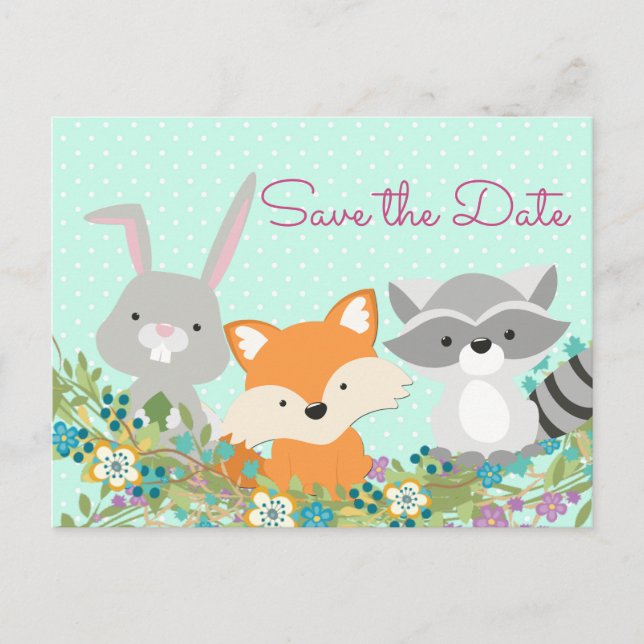 Baby Shower Save the Date Postcard (Front)