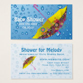 Baby Shower Save the Date Umbrella (Front & Back)