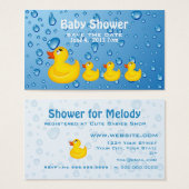 Baby Shower Save the Date Yellow Duckie (Front & Back)