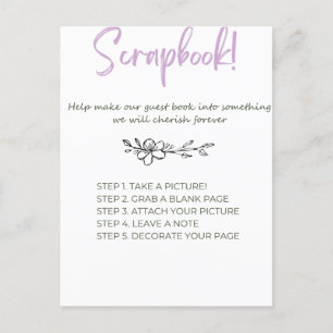 Baby Shower Scrap Book  Postcard