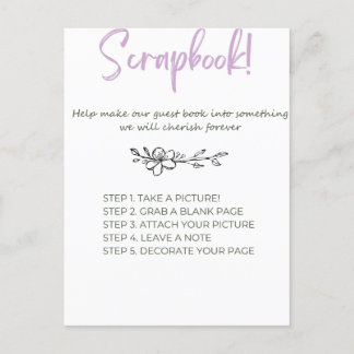 Baby Shower Scrap Book Postcard