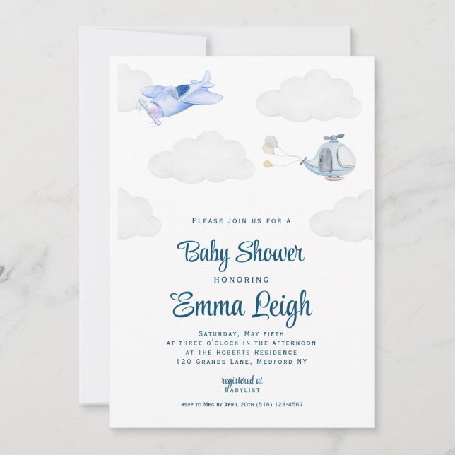 Baby Shower Shower Party Invitation  (Front)