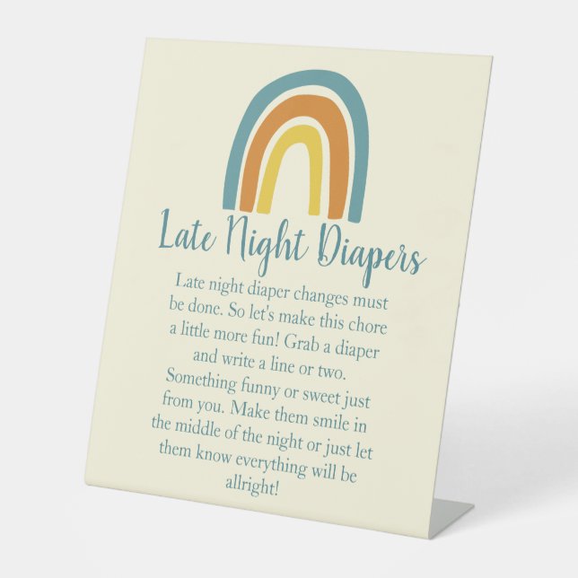 Baby Shower Sign for Games (Front)