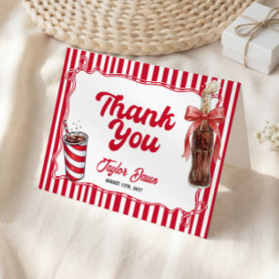 Baby Shower Soda Pop Thank You Card