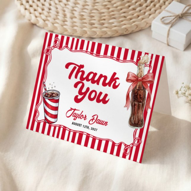 Baby Shower Soda Pop Thank You Card (Creator Uploaded)