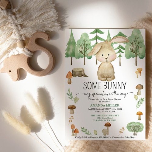 Baby Shower Some bunny forest invitation